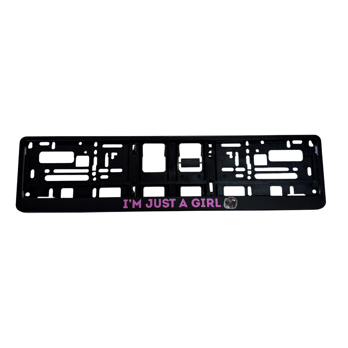 Ramka z napisem I'm just a girl – różowy