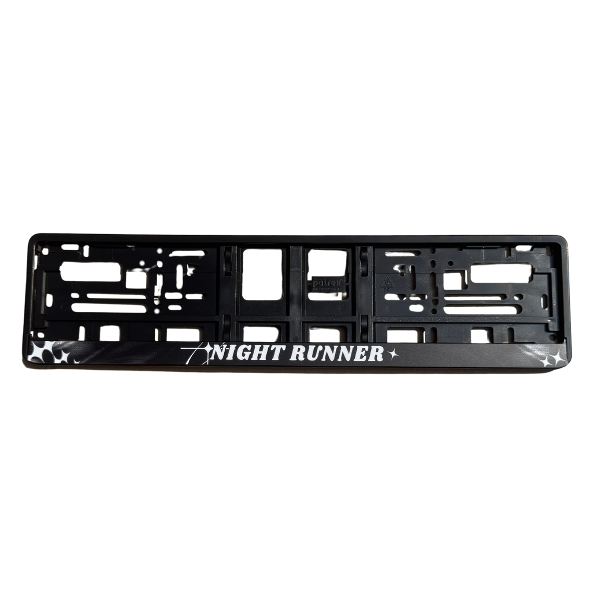 Ramka z napisem „Night Runner”